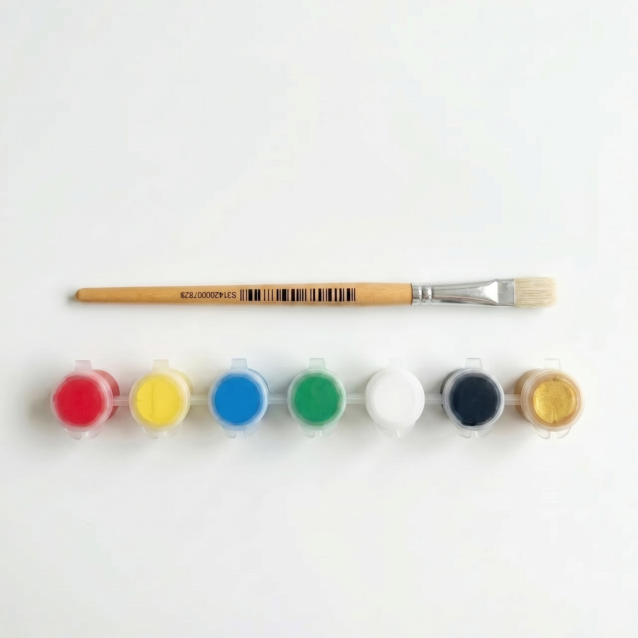 Paint Brush & Paint Pots
